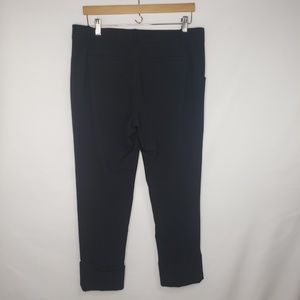 GAP Pants - Gap Black Stretch Cropped Cuffed Trousers GAP Pants - Gap Black Stretch Cropped Cuffed Trousers